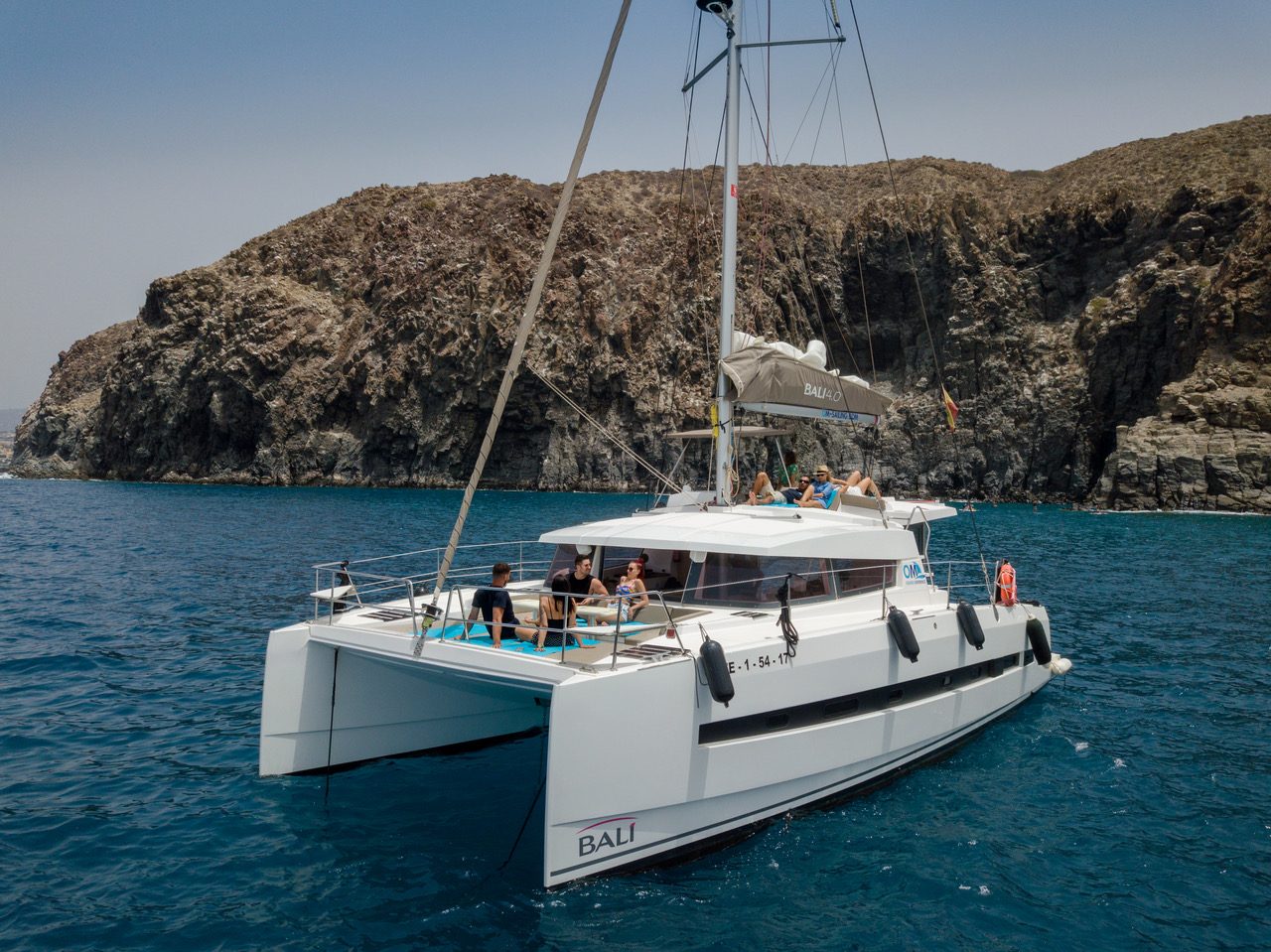 Nereus, a Bali 4.0 luxury catamaran for private events and celebrations in Marbella